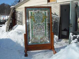 BEAUTIFUL HAND CUT STAINED GLASS ROOM DIVIDERS  