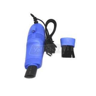 Computer Laptop PC Keyboard USB 2.0 BLUE Vaccum Cleaner  