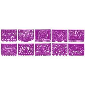 Solid Purple All Occasion PAPERPapel Picado Banner Health 