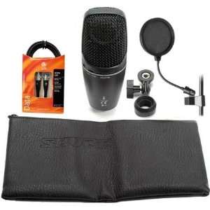   Condenser Microphone w/FREE Planet Waves 10 Mic Cable and Pop Filter