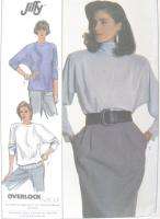 Vintage Misses Pullover Top Pattern 8867 Dolman Sleeve  