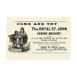    The Royal St John Sewing Machine 20x30 poster