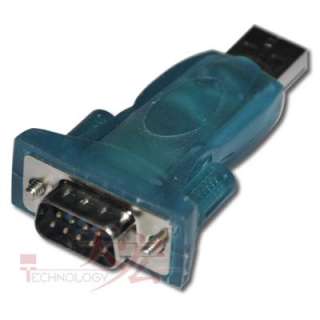 USB 2.0 to RS232 Serial 9 Pin 9P DB9 Adapter Converter  