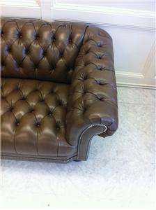 RALPH LAUREN Tufted LEATHER Chesterfield SOFA   BRAND NEW  