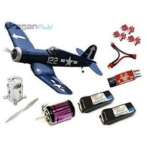   WW2 Fighter Warbird Electric RC Airplane ARF Kit Toys & Games