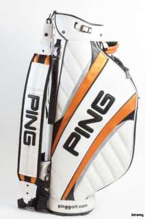 Ping Cart Golf Staff Bag White Orange Black + Raincover G10 Colors 9 