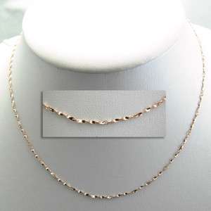Italy 16inch 925 Sterling Color Silver chain necklace  
