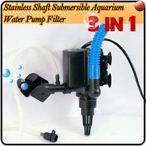 in 1 15W Aquarium Submersible Water Pump Filter E20  