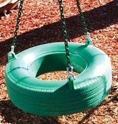 Plastic Tire Swing Full Kit  set playground accessories  