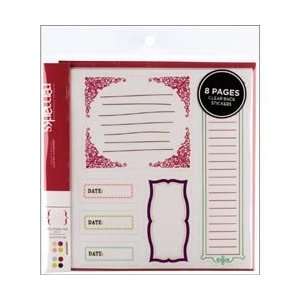 American Crafts Remarks Journaling Sticker Book 5.5X5.5 Sheets 8/Pkg 
