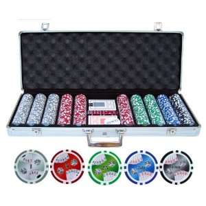 11.5g 500pc Double Royal Flush Poker Chip Set Patio, Lawn 