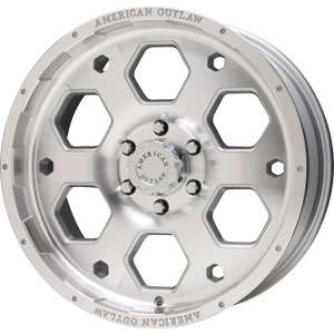 New 20X9 6 135 American Outlaw Colt Silver Wheel/Rim