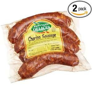 Fabrique Delices Chorizo Sausages, 4 Count Links, 16 Ounce Packages 