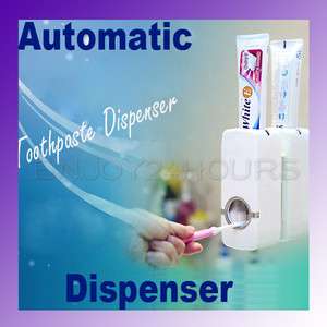 New Automatic Toothpaste Dispenser & Free Brush Holder  
