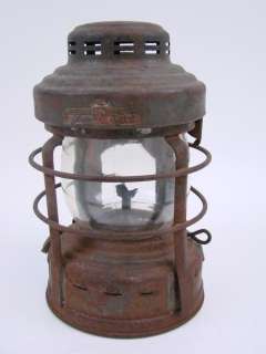   Kerosene Oil Lamp Lantern Dietz Little Wizard Shade Primitive  