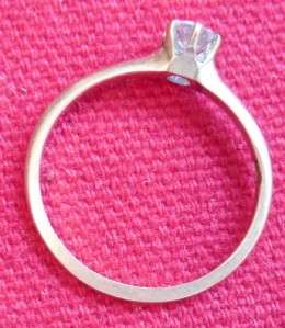 Jewelry Beautiful Solitaire Diamond Engagement Ring 14K  