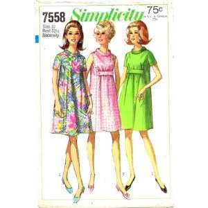  Simplicity 7558 Sewing Pattern Misses Maternity Let Out 
