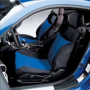  Custom Seat Covers in Black/Blue   Fits 07 07; CHEVROLET; SILVERADO 