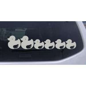 Children Rubber Ducky Family Stick Family Car Window Wall Laptop Decal 