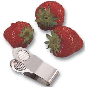   Stainless Steel Strawberry Huller with Finger Grip