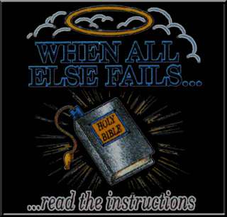 Read Instructions Bible Religious WOMENS SHIRTS S 2X,3X  