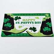 St Patricks Day Placemats 3 Styles UPick Shamrock 4 Leaf Clover Green 