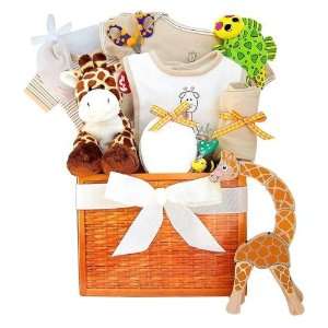  Jungle Theme Personalized Baby Gift Basket Baby