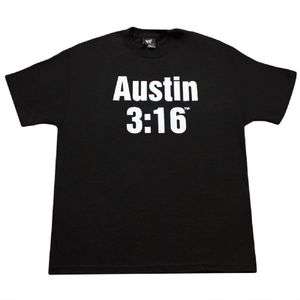 Stone Cold Steve Austin 3:16 RETRO WWE Authentic T Shirt OFFICIAL 