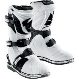  BRAND NEW THOR YOUTH QUADRANT BOOTS WHITE KIDS SHOE SIZE 4 