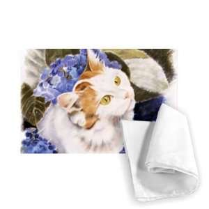  Turkish Van (pastel on paper) by Anne   Tea Towel 100% 