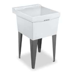  MUSTEE 19f Utility Sink,Thermoplastic,With Legs