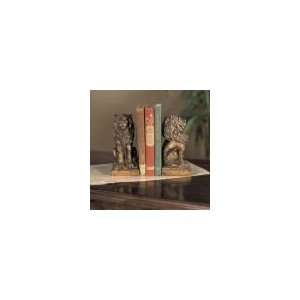  Standing Lion Bookends, Pair