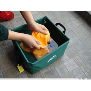  15l foldable camping basin water sink dog bowl: Sports 