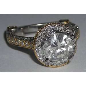   carat pave diamond engagement ring band set gold: Everything Else